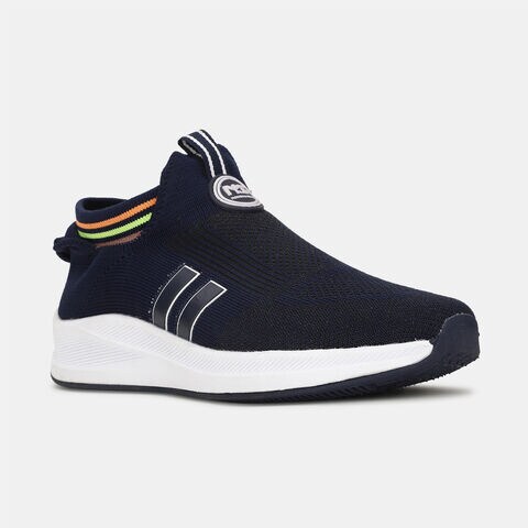 North star blue textile slip-on sports sneaker shoes for women